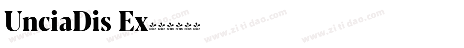UnciaDis Ex字体转换